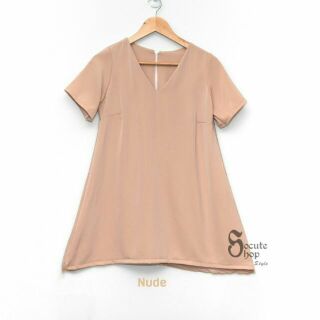 Minimalist A Dress (Nude)