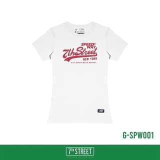 เสื้อยืดผ้าฝ้ายพิมพ์ลายแฟชั่นเสื้อแขนสั้นผู้หญิง 7th street รุ่น Speed Way  G-SPW  ของแท้100%พร้อมส่ง