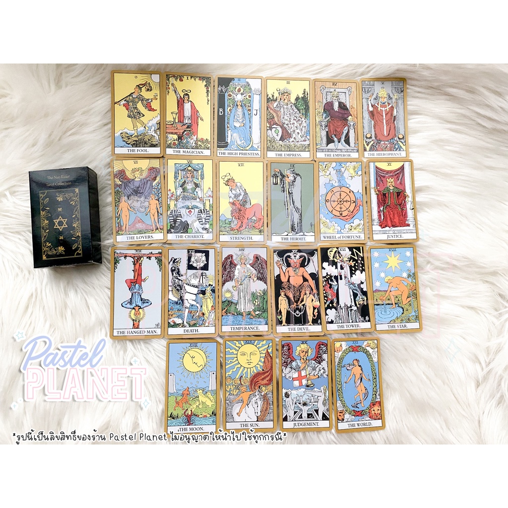 พร้อมส่งในไทย แถมคู่มือไทยอังกฤษ The Neo Rider Tarot Collection Black ...