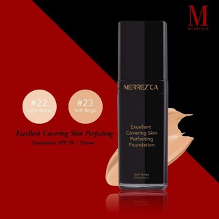 Merrezca Excellent Covering Skin Perfecting Foundation 34g Light Beige รองพื้นกันน้ำ