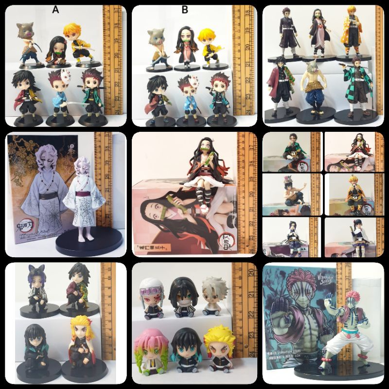 Kimetsu No Yaiba Tanjirou Nezuko Zenitsu Inosuke Giyuu Action Figure