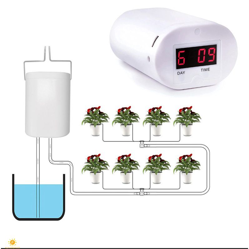 12/16ปั๊มระบบรดน้ำอัตโนมัติในร่มพืช Self Drip Irrigation Kit พร้อม Timer & Usb Power Garden ชลประทานระบบสำหรับกระถางต้นไม้ Flowerdance