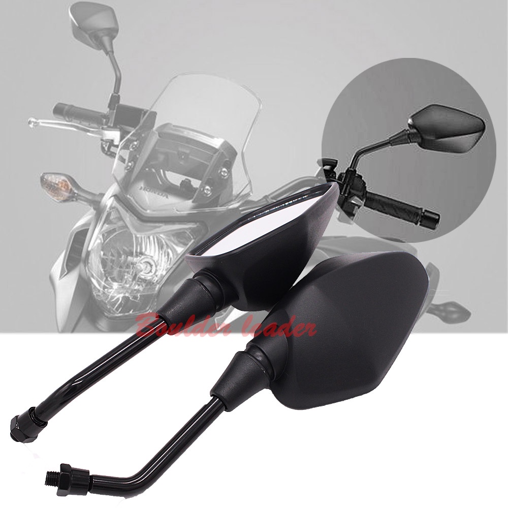 รถจักรยานยนต์ด้านข้างด้านหลังกระจกมองหลังสําหรับ Honda NC700 NC700S NC700X NC750 NC750X NC750S NC 700 750 S/X กระจกสีดํา