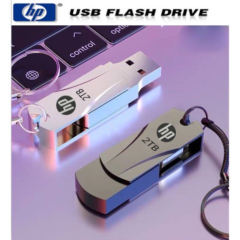 [JUN] แฟลชไดรฟ์ USB 2.0 แบบโลหะ Hp 2TB Flash Drive USB 2.0/3.0  Metal Waterproof Flash Drive