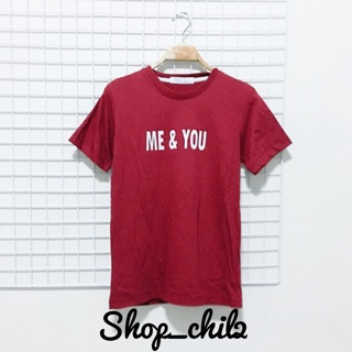 เสื้อยืดสกรีนลาย me&amp;you 💋