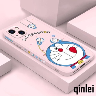 เคสไอโฟน เคส pink Doraemon iPhone เคสไอโฟน11 12 13 promax เคสขอบเหลี่ยมซิลิโคนแบบนิ่ม เคสไอโฟน8พลัส caseAppleiPhone11 XS MAX XR 8 7 6 PLUS mini se2020 case iphone x เคสi11promax เคสไอโฟน7+ เคสไอโฟน6sพลัส