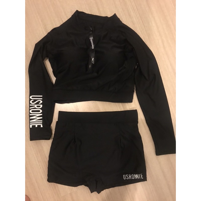 ส่งต่อชุดว่ายน้ำแขนยาว US RONNIE สาวอวบ