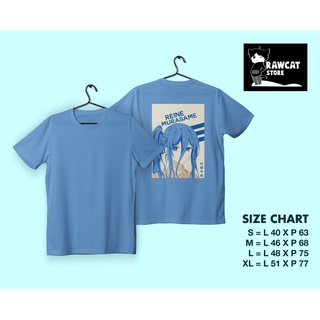 ผ้าฝ้ายแท้เสื้อยืด พิมพ์ลายอนิเมะ Reine Murasame Date A LiveS-4XL