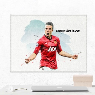 โปสเตอร์ ผ้าแคนวาส Robin van Persie Manchester United โรบิน ฟาน เพอร์ซี่ ตำนาน นักฟุตบอล แมนยู แมนเชสเตอร์ยูไนเต็ด