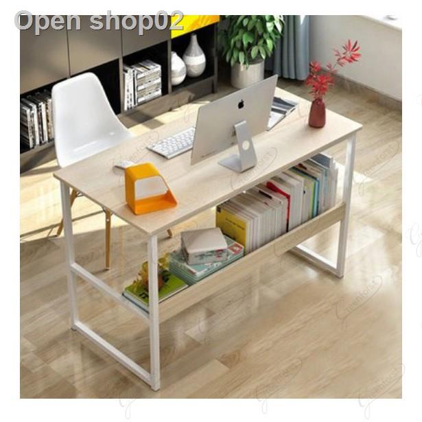 📢 อย่าพลาด Promotion❡⊙Greenforst โต๊ะทำงาน โต๊ะคอมพิวเตอร์ โครงเหล็กหนา ขาเหล็กกล้าพ่นสีกันสนิม (100/120cm.) รุ่น 2104