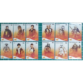 (เซต 12 ใบ)Topps Dennys Solo COMPLETE SET OF 12 CARDS