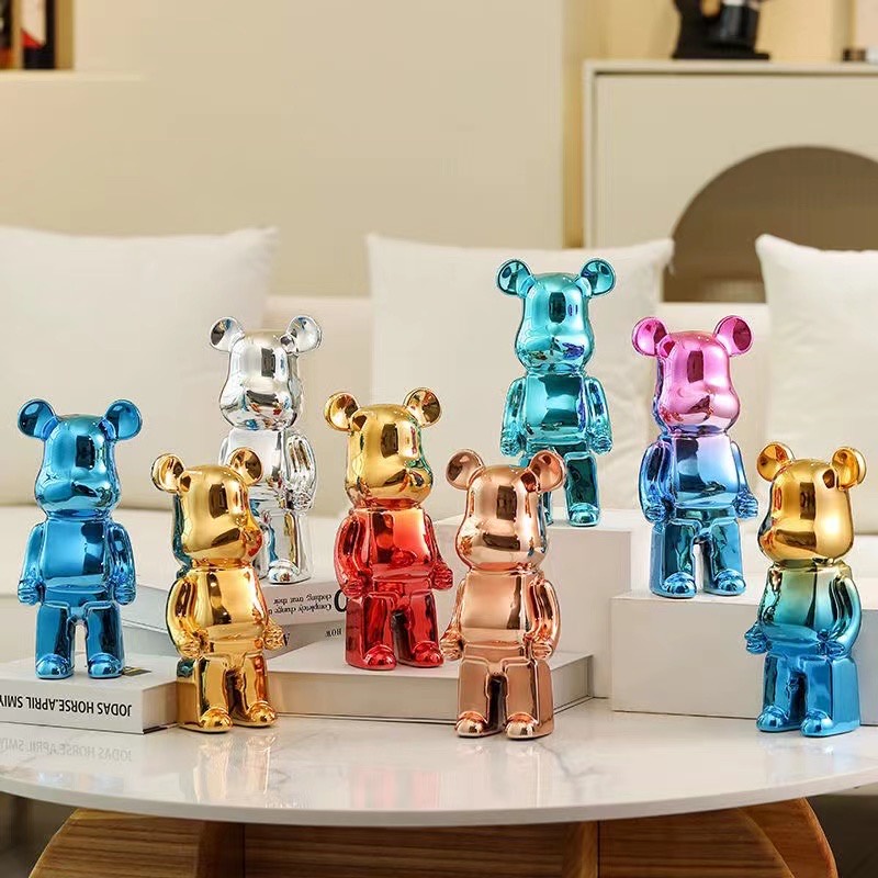 กระปุกออมสินขนาด 28 CM โมเดลตุ๊กตาหมีเซรามิค สวยหรูหรา  สไตล์โมเดิร์น สําหรับตกแต่งห้องนั่งเล่น บ้าน ออฟฟิศ พร้อมจากไทย