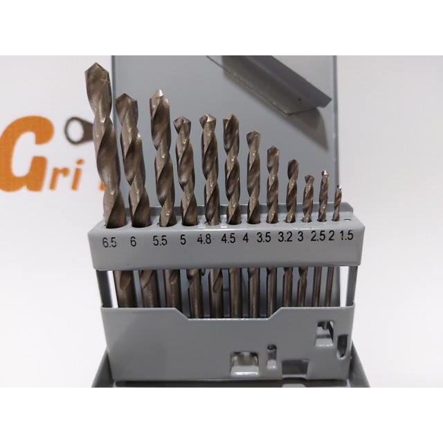 MATA HSS TWISTED DRILL BIT SET 13 ชิ้น FUJIYAMA / 13 ชิ้น HSS TWISTED DRILL BITS ขนาด 1.5 - 6 MM / R