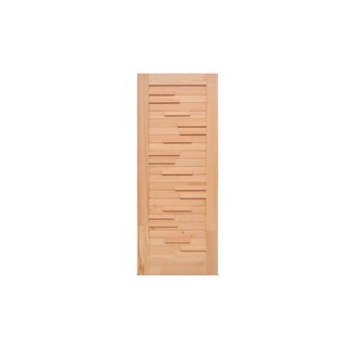 ประตูไม้สน DF D2D ECO PINE-033 80X200 cm. | D2D | 033 บานประตู ประตู ประตูและหน้าต่าง ประตูไม้สน DF D2D ECO PINE-033 80X