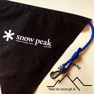 ธงแคมป์ Snowpeak สีดำ