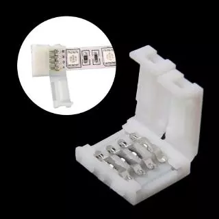 คลิปเชื่อมต่อ 4 pin 10 มม. สําหรับสายไฟ 5050 rgb led