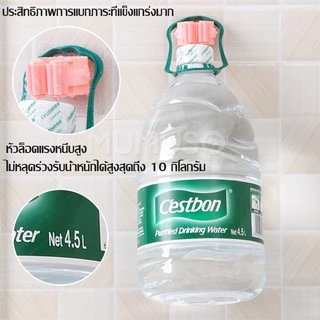 mumuso ที่หนีบติดผนัง ตัวหนีบไม้กวาด ไม้ถูพื้น แขวนของใช้ในบ้าน ติดตั้งง่าย