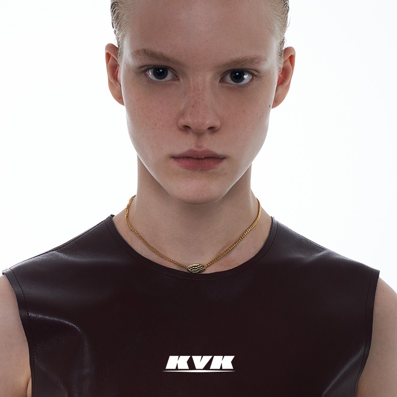 สร้อยคอ KVK ดีไซน์เฉพาะหญิง Sense of 2021 ใหม่อินเทรนด์ อินโซ่กระดูกไหปลาร้าที่เรียบง่ายแสงหรูหราระด