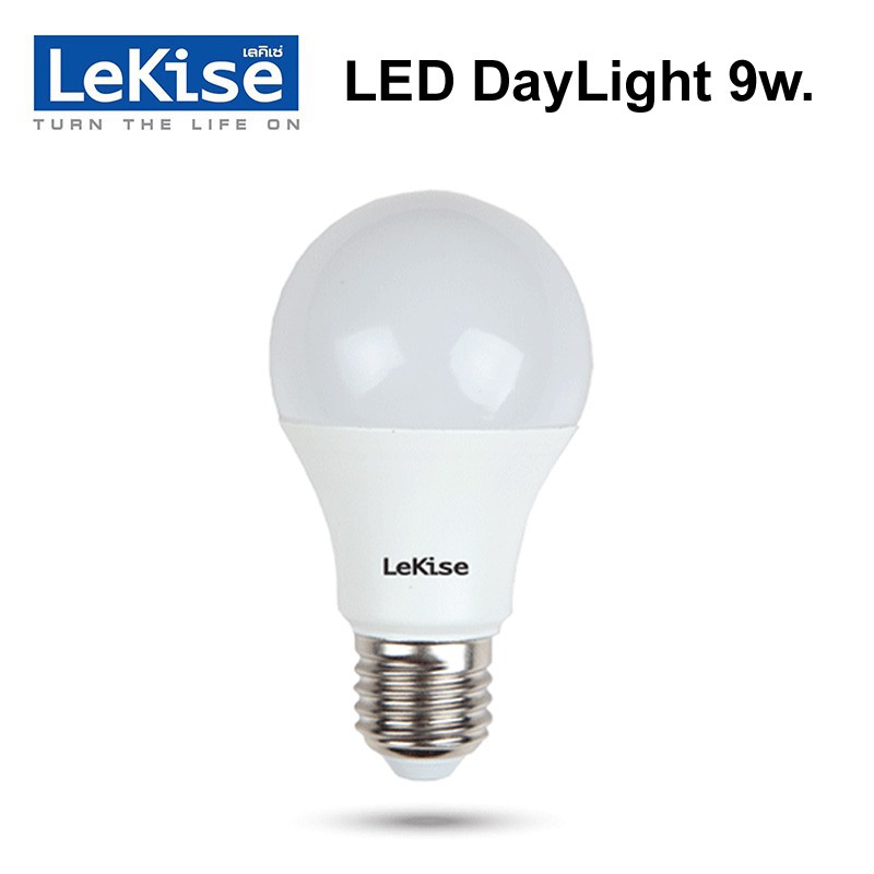 LEKISEหลอดไฟLED E27 A60 DayLight 9W