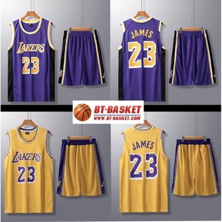 ชุดบาส Lakers no.23 Lebron James พร้อมส่ง🏀