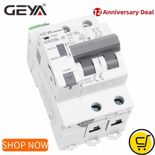 GEYA Din Rail Automatic Circuit Reclosers Mini Breaker GRD9L-R GYM9 2P MCB 6KA Smart MCB