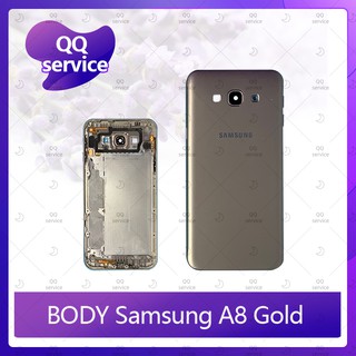 Body Samsung A8 2015/A8/A800 อะไหล่บอดี้ เคสกลางพร้อมฝาหลัง Body อะไหล่มือถือ คุณภาพดี QQ service