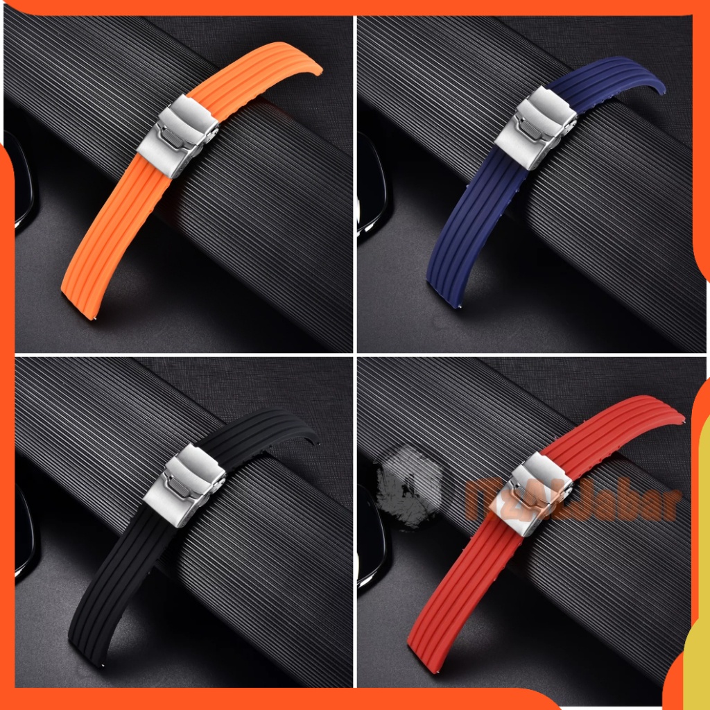 สายนาฬิกายาง 20mm 22mm 24mm สายนาฬิกายาง WH163