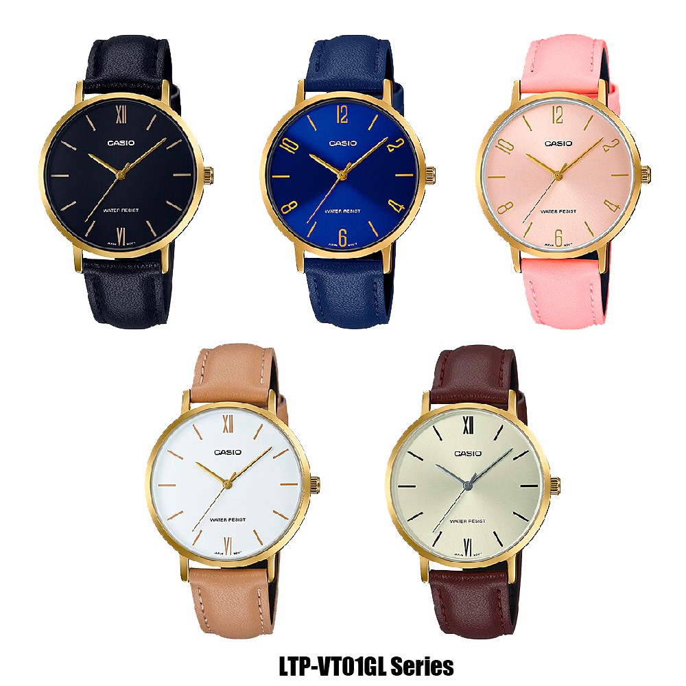 นาฬิกา Casio Standard Women นาฬิกาข้อมือผู้หญิง รุ่น LTP-VT01GL LTP-VT01GL-1B LTP-VT01GL-2B LTP-VT01