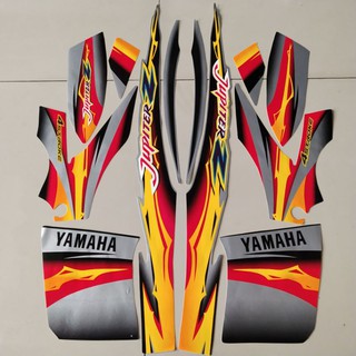 Striping yamaha jupiter z 2004 สีเงิน สีดํา คุณภาพมาตรฐาน