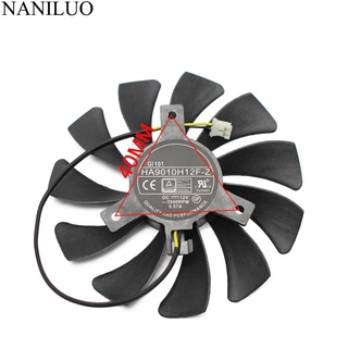 New 85mm HA9010H12F-Z DC 12V 0.57A 2Pin Cooler Fan For MSI Geforce GTX 1050Ti 4G OC GTX 1050 2G Graphic Card Cooling Fan