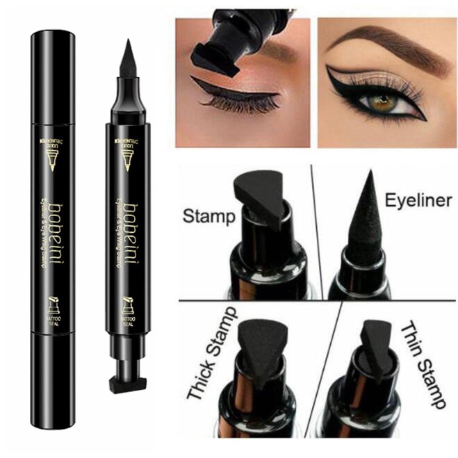 2 in 1 ปากกาอายไลเนอร์ แบบสองหัว กันน้ํา สําหรับแต่งหน้า