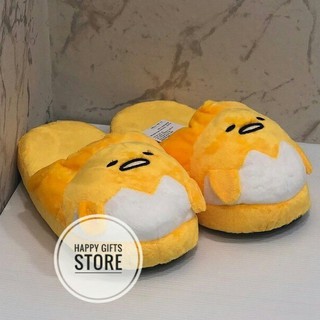 Gudetama รองเท้าใส่ในบ้าน รองเท้า สลิปเปอร์ พื้นหนา ลายไข่ขี้เกียจ