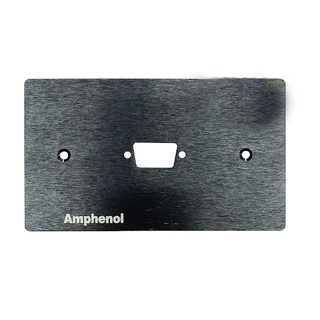 AMPHENOL AMW-VGA-001PB Aluminium Outlet Plate Black Colour