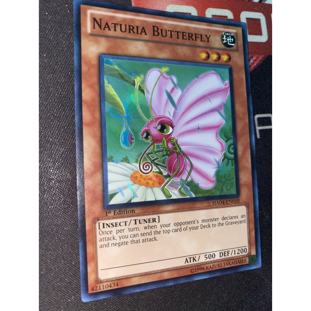 การ์ดผีเสื้อ Naturia - HA04-EN019 - รุ่นอันดับ 1 ที่หายากมาก