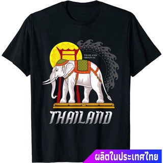 แขนสั้นcrew neckช้างไทย มีคุณธรรมสูง เป็นมงคล ให้เกียรติ ศักดิ์สิทธิ์  Thailand Original Thai Elephant Gift Idea For Men