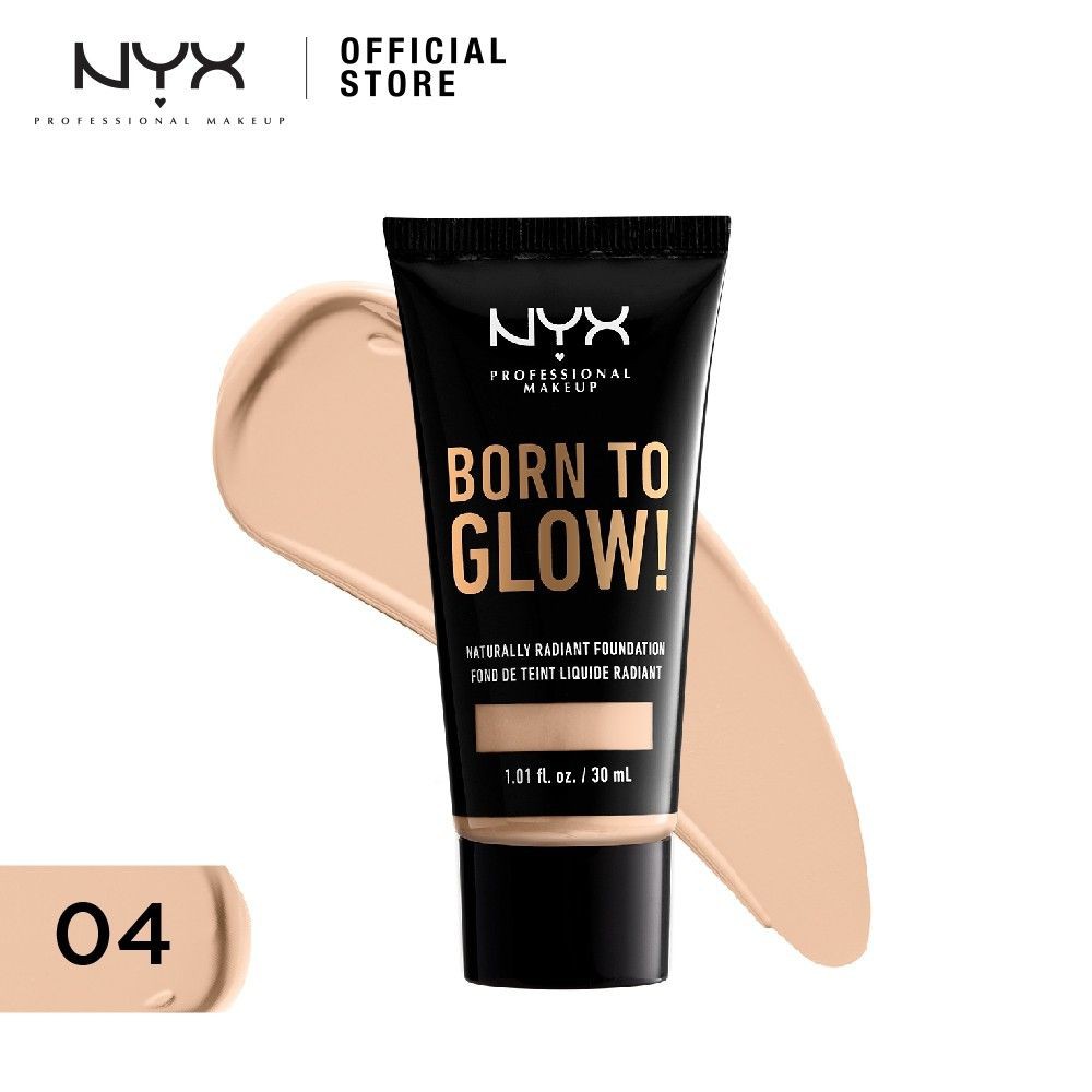 ของแท้/พร้อมส่ง NYX Born To Glow Naturally Radiant Foundation 30ml.นิกซ์ บอร์น ทู โกลว เนเชอรัลลี่ เรเดียน รองพื้นงานผิว