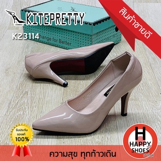 🚚ส่งเร็ว🚛ส่งด่วนจ้า ✨มาใหม่จ้า😆รองเท้าส้นสูงหญิง KITEPRETTY รุ่น K23114 ส้น 3.5 นิ้ว The charm is you สวย สวมใส่สบาย ทรง