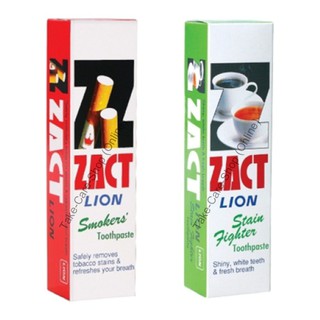 ZACT ยาสีฟันขจัดคราบ คราบชากาแฟ และคราบบุหรี่ 160 กรัม