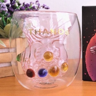 แก้วน้ำ 2 ชั้น ลาย Avenger รุ่น Thanos ทานอส (Glass 2 layers)