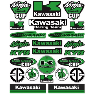 Kawasaki motorcycle stickers VULCAN650S NINJA400 NINJA650 Z250 VERSYS-X 300 Z650 W800 Z650RX Z900 NINJA1000SX VERSYS 1000 KLX230 ER-6N Z400 Z650 H2R Z900RS ZX-6R ZX-10R Z1000 modified fuel tank stickers waterproof reflective helmet stickers