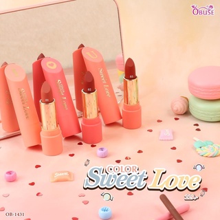 OBUSE SWEET LOVE COLOR LIP SET โอบิวซ์ สวีท เลิฟ คัลเลอร์ ลิป เซ็ต 3 ชิ้น ลิปแมทท์ OB-1431