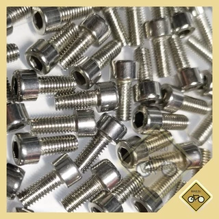 น็อต สกรู หัวจม ขา กระติก M5x12 มม. ช่องขัน เกลียวมิล อะไหล่ จักรยาน สแตนเลส พร้อมส่ง