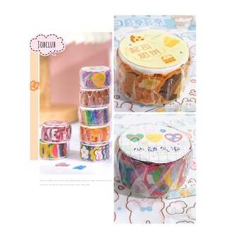 สติ๊กเกอร์ตกแต่งลายการ์ตูน Wenshu washi 100 ชิ้น DIY