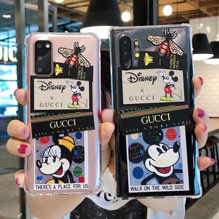 เคสโทรศัพท์ ลายการ์ตูน มิกกี้และผึ้ง สำหรับ Samsung Galaxy s21 plus ultra note20 note20ultra s8 + s9 s10 plus A71 A51 s20 plus s20 ultra note8 note9 note10 plus lite s10 lite a20 A30 A50 A70 A81 A91 M60S A80S