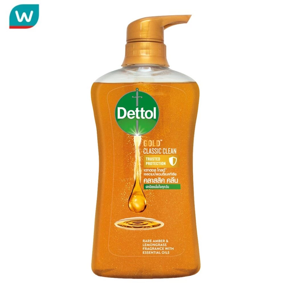 Dettol เดทตอล เจลอาบน้ำ โกลด์ คลาสสิค คลีน 480 กรัม