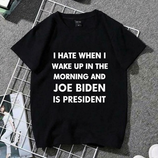 เสื้อยืด พิมพ์ลาย I Hate Me The Most Wake Up In The Morning And Joe Biden Is A Presidential สําหรับผู้ชาย