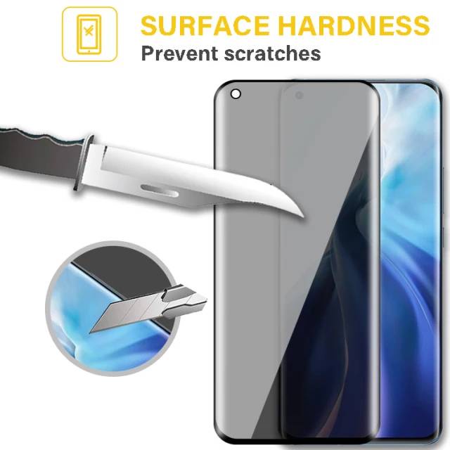 💦ฟิล์มกระจกกันมองสำหรับมือถือจอโค้ง💦ฟิล์มกันเสือก กันแอบมอง กันคนมองจอ ฟิล์มกันมองจอโค้ง - รูปที่ 4