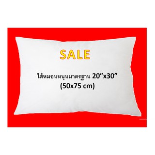 ลดราคา Sale!!! 20x30 นิ้ว/ 50x75 เซนติเมตร หมอนอิง หมอนหนุน หมอนโรงแรม เกรด A คุณภาพดี ราคาโรงงาน ลดราคา ถูกกว่าห้าง