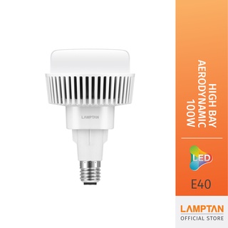 LAMPTAN หลอดไฟกำลังวัตต์สูงLED High Bay 100w แสงขาว พร้อมรูระบายอากาศที่หลอด ขั้วE40