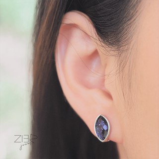 ต่างหูประดับพลอยเงินแท้ 925 Earring Silver 925-(E27170078)